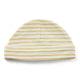 Pehr Stripes Away Marigold Beanie Hat. Organic cotton. White beanie with gold stripes.