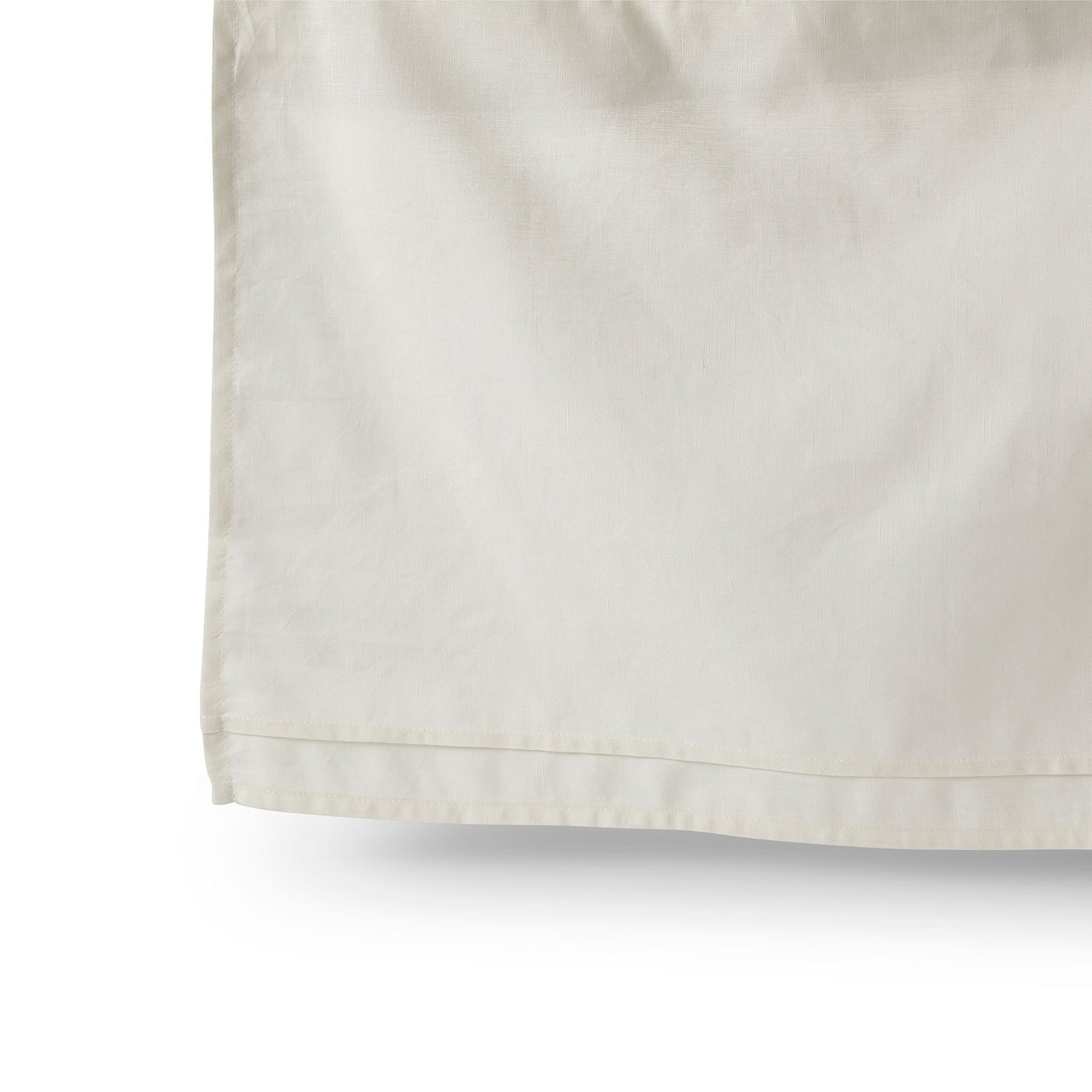 Pehr White Cotton Linen Crib Skirt. GOTS Certified Organic Cotton. Ethically Made.