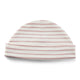 Pehr Stripes Away Dark Pink Beanie Hat. Organic cotton. White beanie with dark pink stripes.
