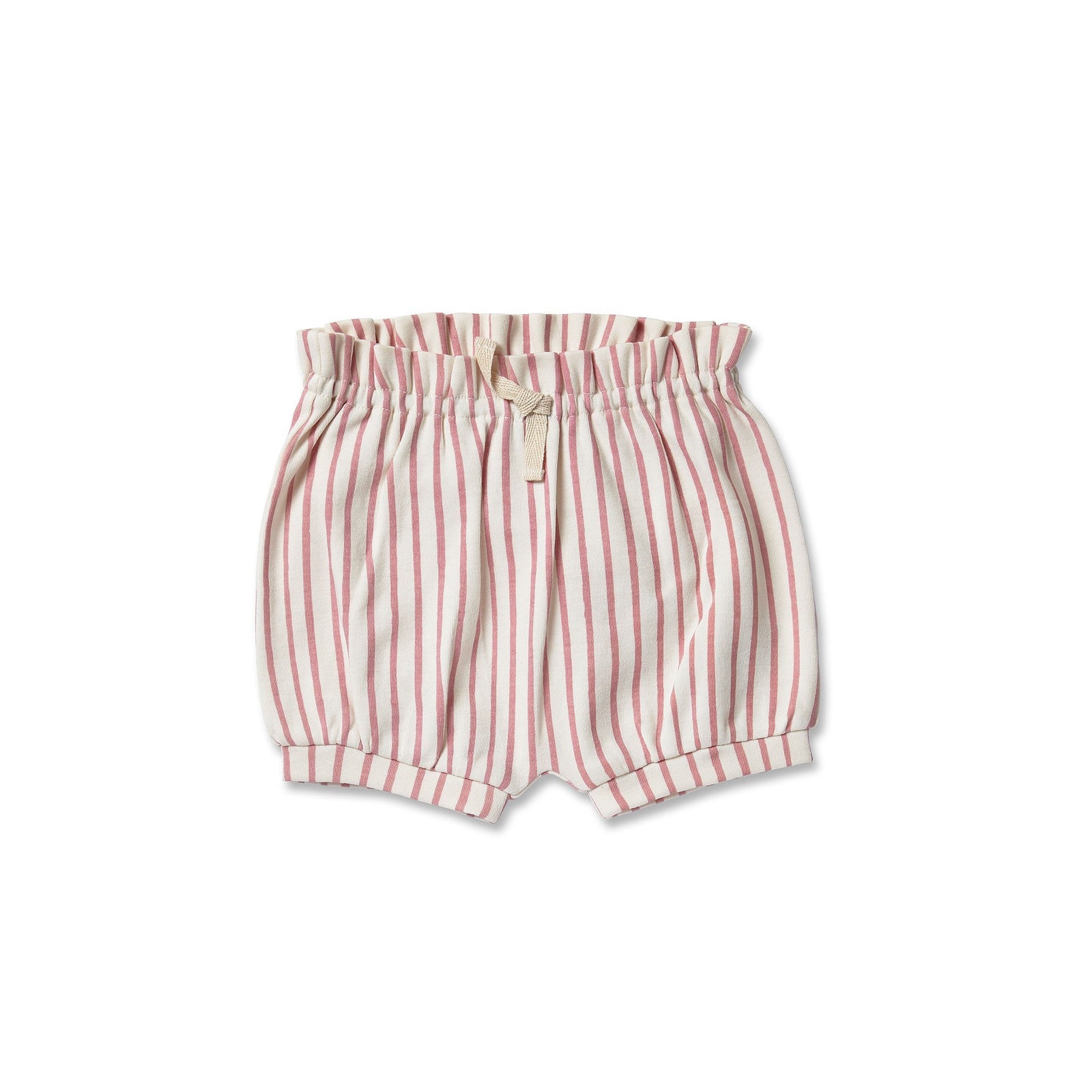Pehr Stripes Away Bloomers Dark Pink Bloomers & Shorts. Organic. White with dark pink stripes.