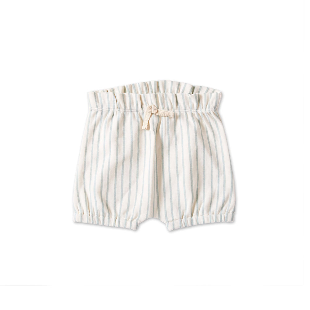 Pehr Stripes Away Bloomers Sea Bloomers & Shorts. Organic. White with light blue stripes.
