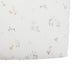 Pehr Just Hatched Organic Crib Sheet. GOTS Certified Organic Cotton. Screen printed by hand using AZO-Free dyes.